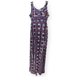 CATO Girls Multi Color Abstract Maxi Dress 18
